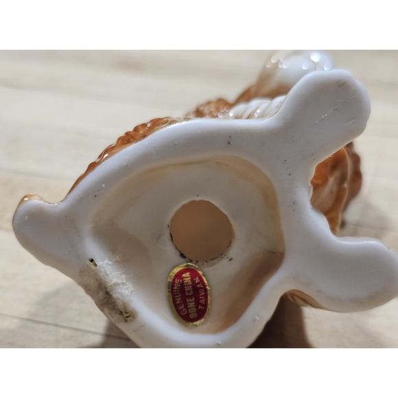 Vintage BONE CHINA BROWN DOG SPANIEL FIGURINE DEPT 20 4 IN - Picture 8 of 8